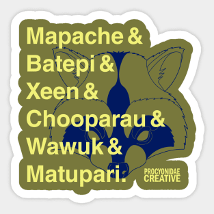 Puros Mapaches Sticker